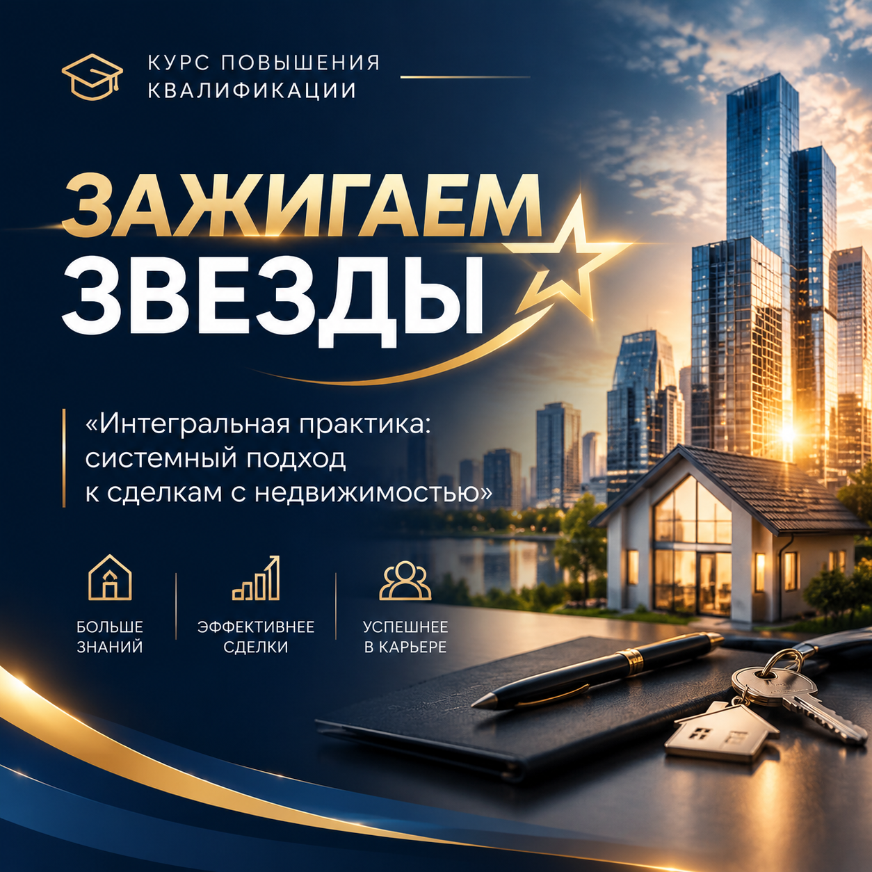 ️ ЗАЖИГАЕМ ЗВЕЗДЫ- «Интегральная практика: системный подход к сделкам с недвижимостью»