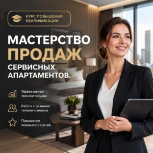 Курс повышения квалификации: МАСТЕРСТВО ПРОДАЖ   СЕРВИСНЫХ АПАРТАМЕНТОВ